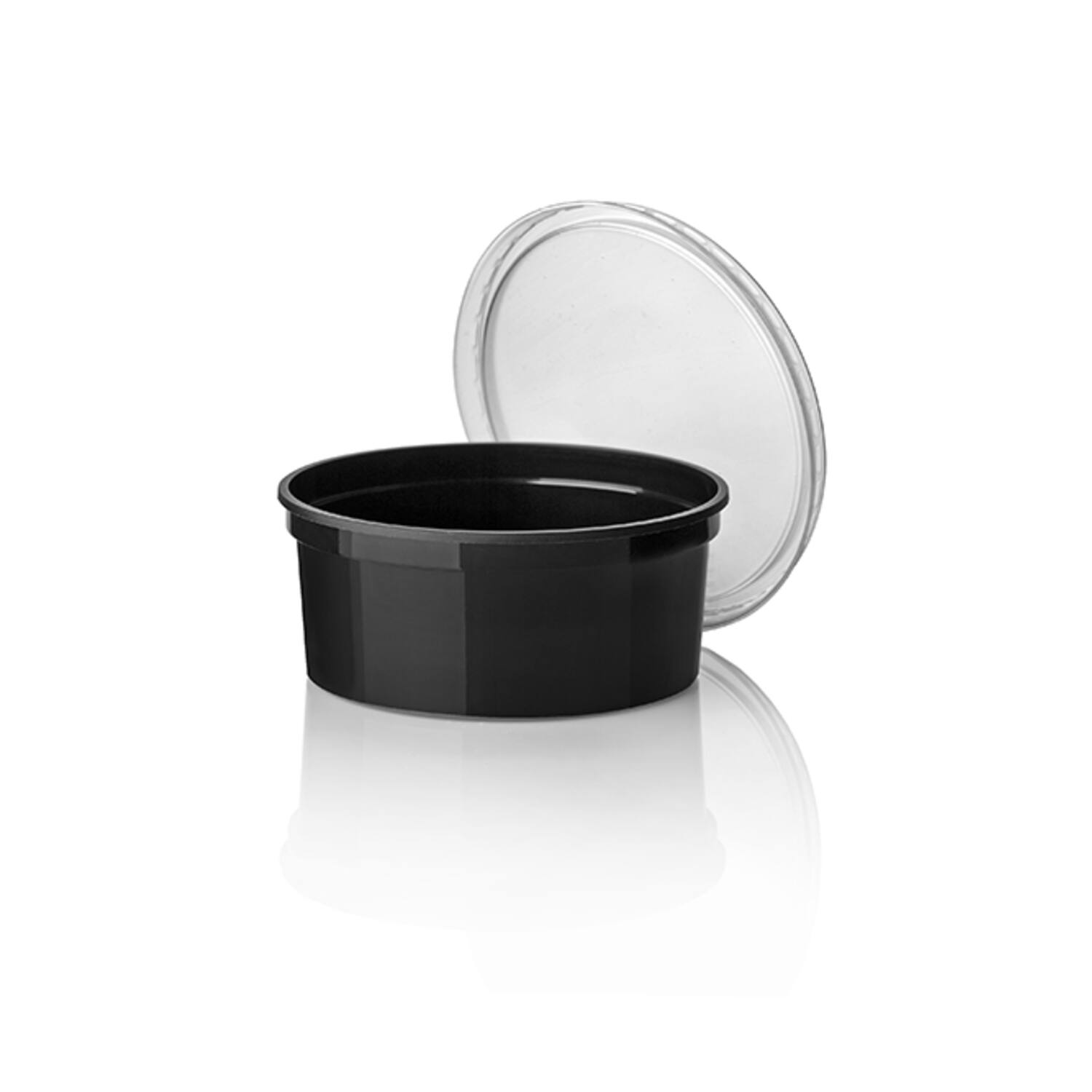 PP BAK ROND 350cc ZWART 500st